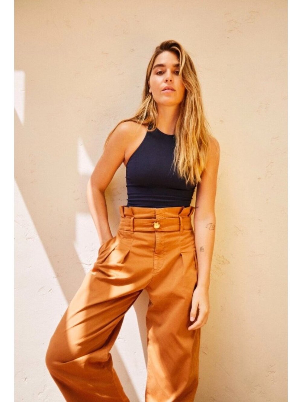 Free People Flow away cropped chestnut pants sz 4